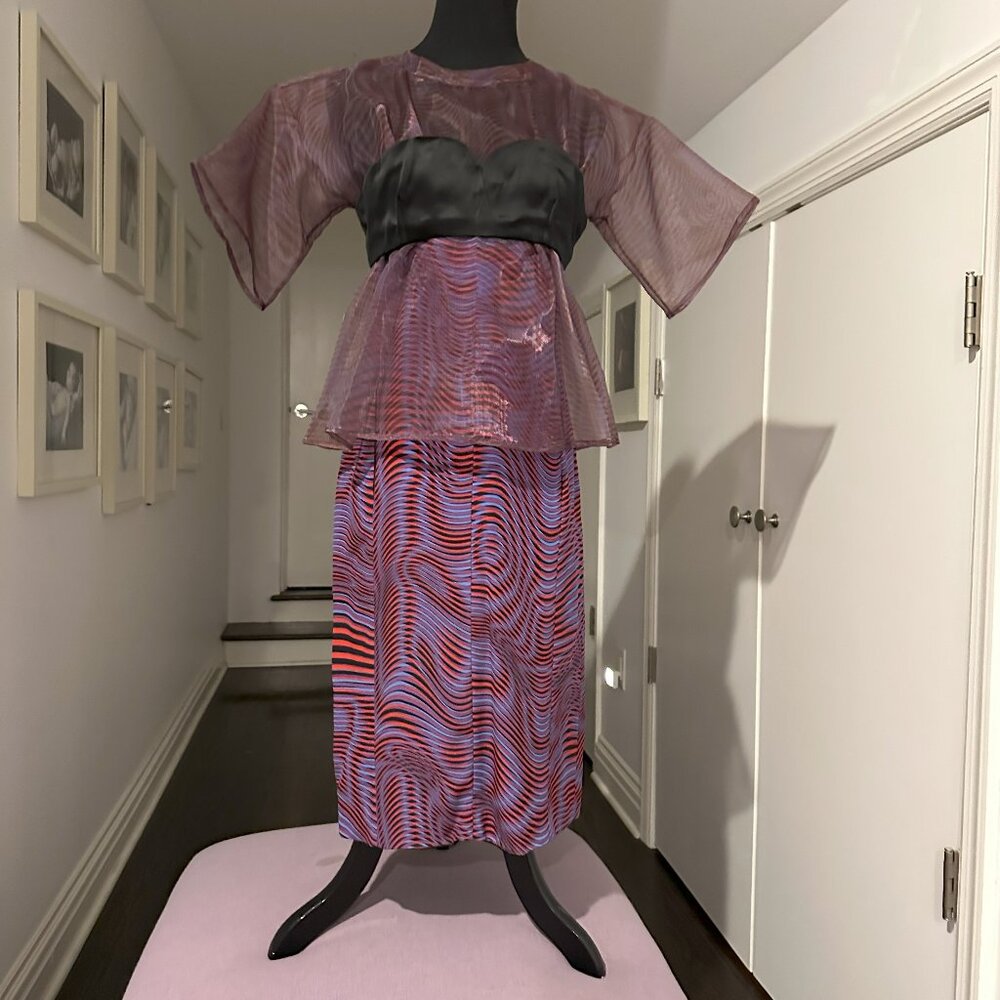 Opening Ceremony Optical Illusion Sheer Dress – Size 2 - Like New